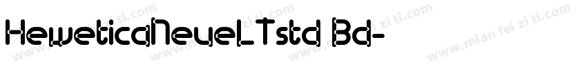 HeweticaNeueLTstd Bd字体转换